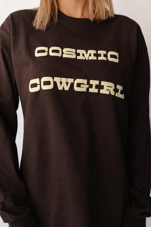 Cosmic Cowgirl Tee // Chocolate